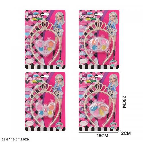 Косметика 4 види,тіні и аксес планш. 23*16*2см, 9103C