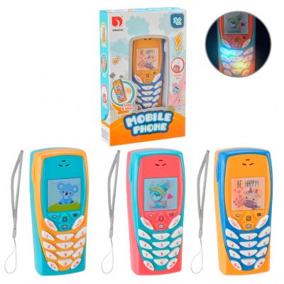 Телефончик мобільний, 3 кольори мікс, батар., р-р12*5*2см