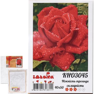 Набор для росписи по номерам "Нежность розы", 40х50 см, ID-KHO3045