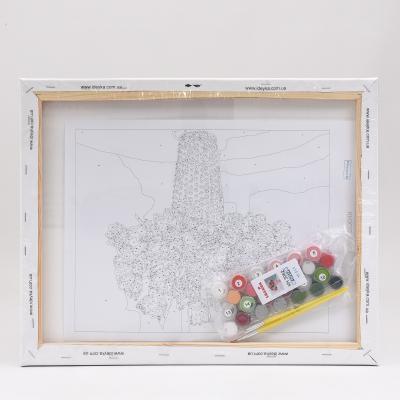 Набор для росписи по номерам "Разнообразие тюльпанов", 40х50 см, ID-KHO3062