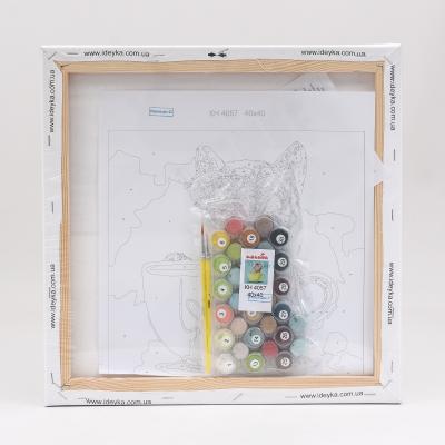 Набор для росписи по номерам "Lovely kitten", 40х40 см, ID-KHO4057