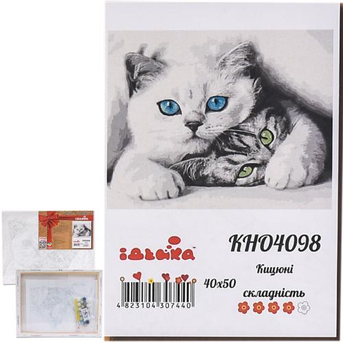 Набор для росписи по номерам "Кошечка", 40х50 см, ID-KHO4098