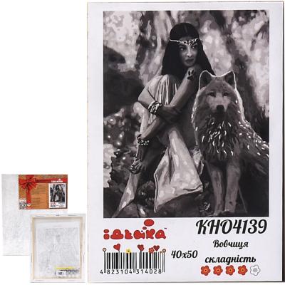 Набор для росписи по номерам "Волчица", 40х50 см, ID-KHO4139 Набор для росписи по номерам "Волчица", 40х50 см, ID-KHO4139