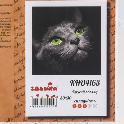 Набор для росписи по номерам "Хищный взгляд", 30х30 см, ID-KHO4163 Набор для росписи по номерам "Хищный взгляд", 30х30 см, ID-KHO4163