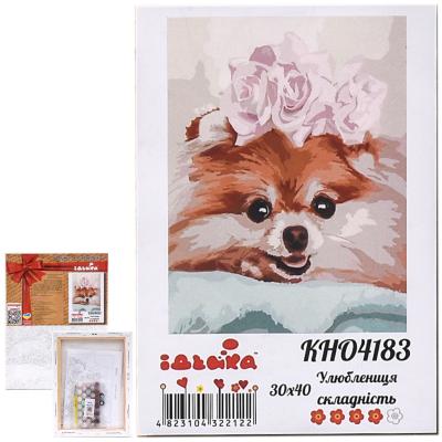 Набор для росписи по номерам "Любимица", 30х40 см, ID-KHO4183