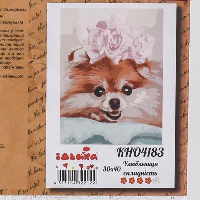 Набор для росписи по номерам "Любимица", 30х40 см, ID-KHO4183