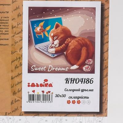 Набор для росписи по номерам "Сладкий Дрёма", 30х30 см, ID-KHO4186