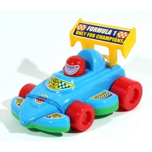 Каталка "Машина Спортивная", с верёвочкой, 06-604