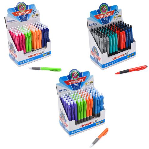 Ручка VINSON, шариковая, синяя, 60 шт. (цена за упаковку), SAT-510