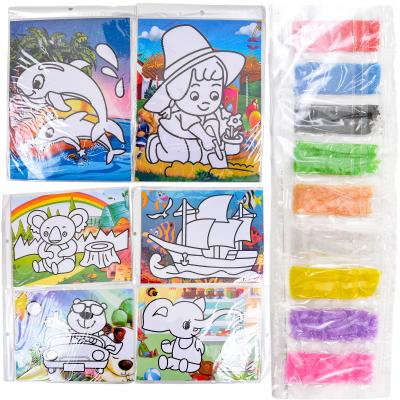 Набор для детского творчества ''Раскраска песком'', микс видов, в пакете, SAT-18399