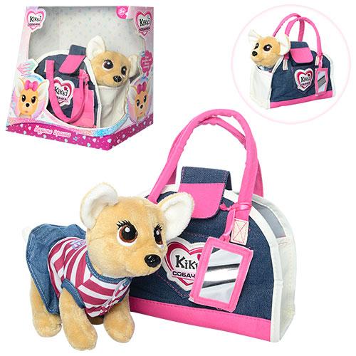 Собачка Кикки, на бат-ке, в кор-ке, M 3218-N-UA Собачка Кикки, на бат-ке, в кор-ке, M 3218-N-UA