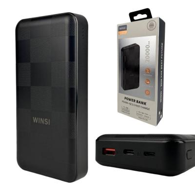 Power bank WINSI 20000mAh PD20W+QC FAST CHARGE (реальна ємність)