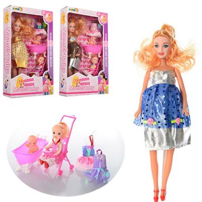 Лялька 27 см, вагітна, маля 10 см, 3 кол, в кор-ці, 2914 Лялька 27 см, вагітна, маля 10 см, 3 кол, в кор-ці, 2914